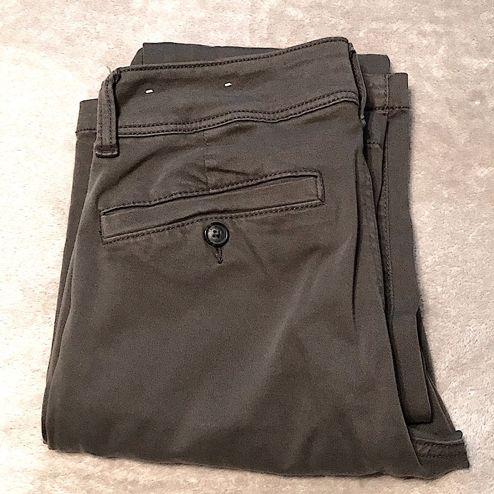 A&E kick boot grey slacks